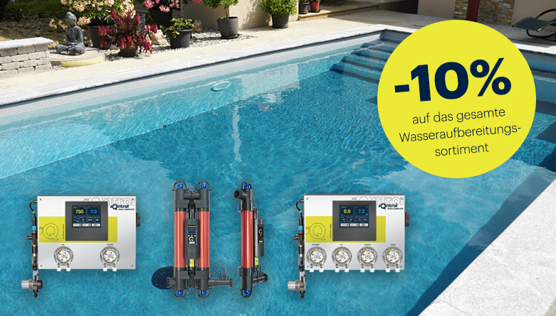 -10 % Zusatzrabatt auf das Wasseraufbereitungssortiment