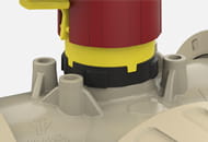 Detailansicht von den integrierten Domen