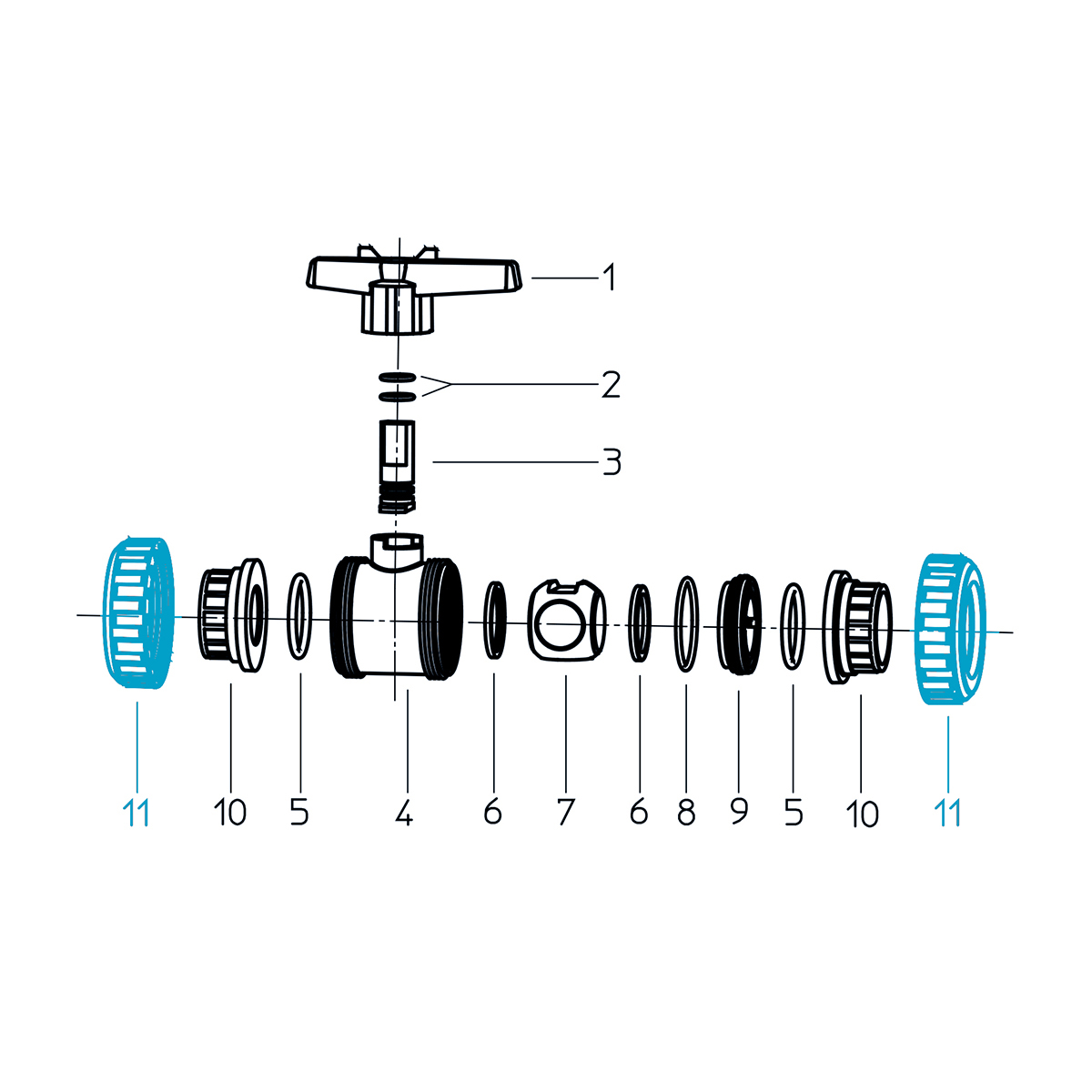 Überwurfmutter S6 DN10/15 Überwurfmutter S6 DN10/15