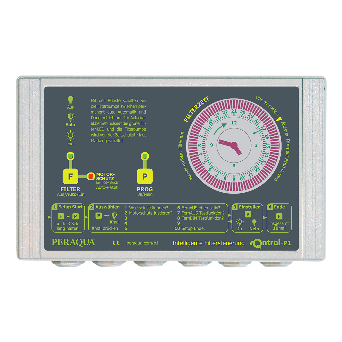 iQntrol-P1 Filtersteuerung 230 ohne Temperaturregler und ohne Motorschutz iQntrol-P1 Filtersteuerung 230 ohne Temperaturregler und ohne Motorschutz