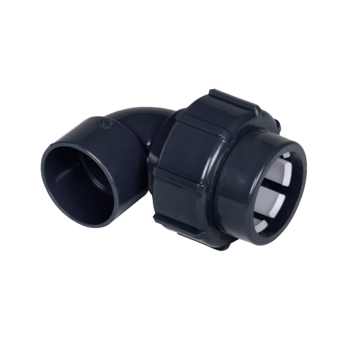 IBG® FlexFit® Übergangswinkel 90°, Klemm – Klebemuffe d63 × 63 IBG® FlexFit® Übergangswinkel 90°, Klemm – Klebemuffe d63 × 63