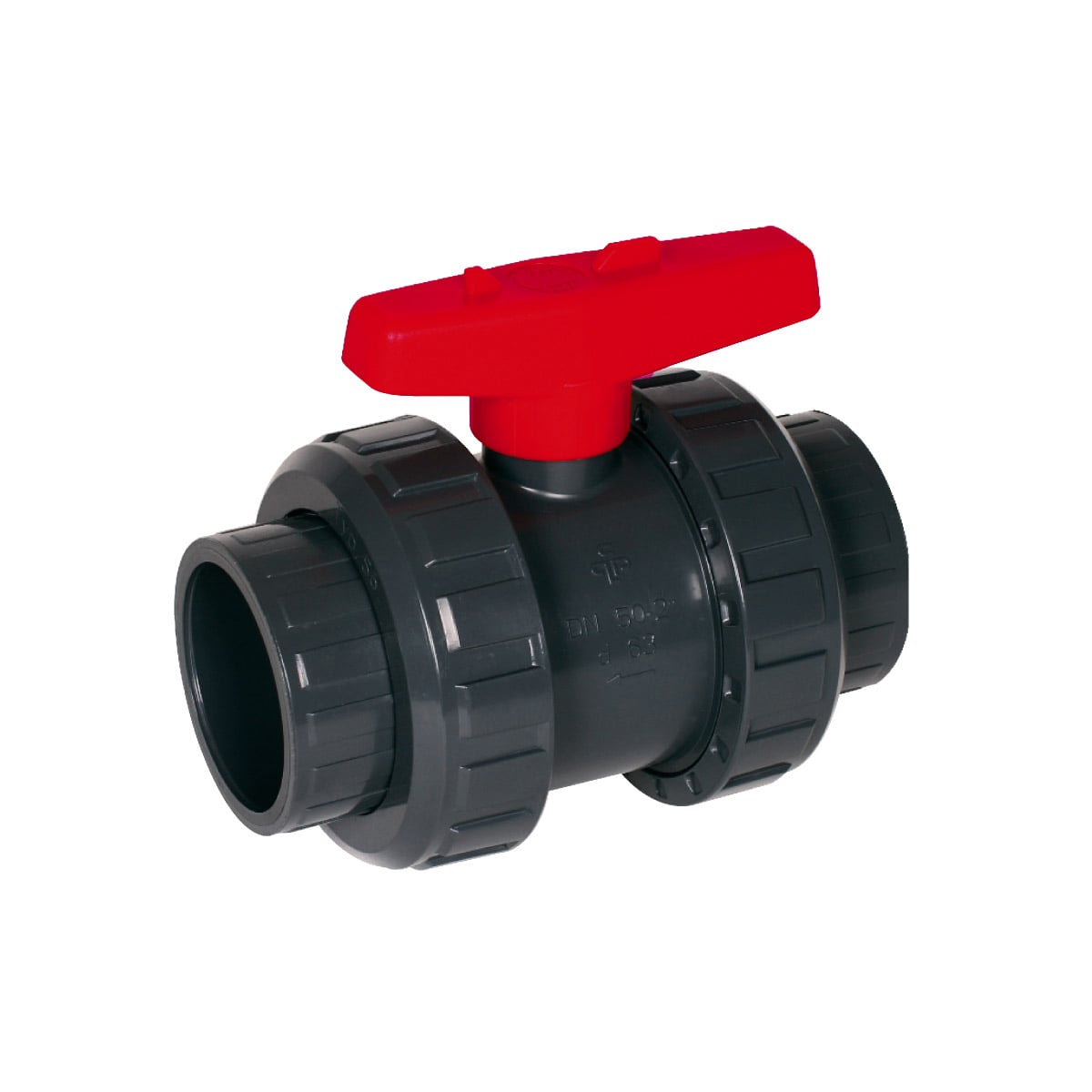 Kugelhahn S6 2W DN10 PVC grau PVCu Klebemuffe d16 metrisch PN16 EPDM PTFE einzeln verpackt Kugelhahn S6 2W DN10 PVC grau PVCu Klebemuffe d16 metrisch PN16 EPDM PTFE einzeln verpackt