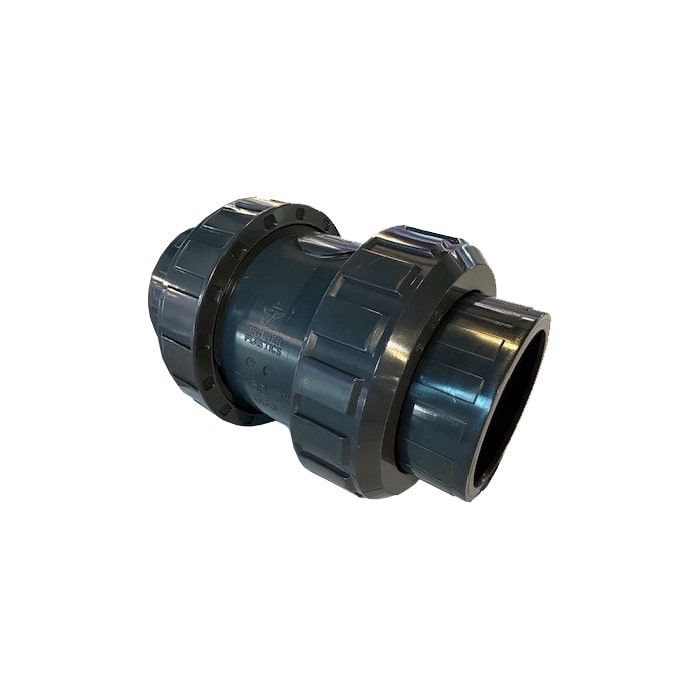 Rückschlagventil S6 DN32 PVC grau PVCu Klebemuffe d40 metrisch PN16 EPDM Rückschlagventil S6 DN32 PVC grau PVCu Klebemuffe d40 metrisch PN16 EPDM