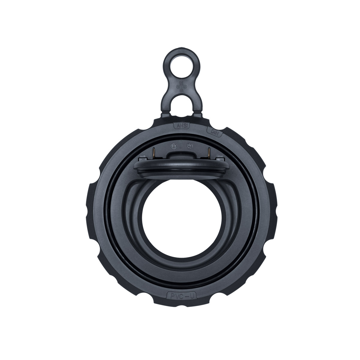 Rückschlagklappe K6 DN40 PVC grau Flanschanschluss 50 - 1 1/2" DIN/ANSI MOP 10 bar FPM Rückschlagklappe K6 DN40 PVC grau Flanschanschluss 50 - 1 1/2" DIN/ANSI MOP 10 bar FPM