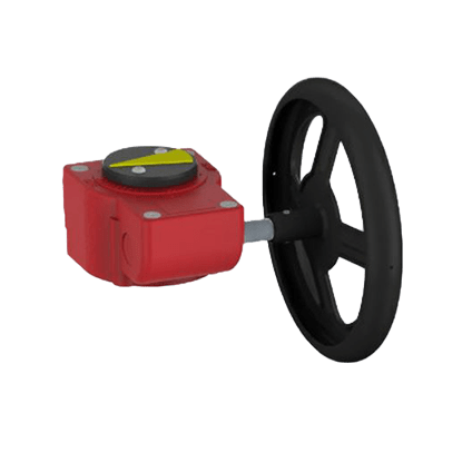 Handhebel für Absperrklappe K4 DN65/DN80 PP-GFK rot komplett Handhebel für Absperrklappe K4 DN65/DN80 PP-GFK rot komplett