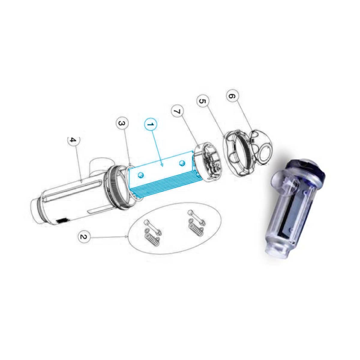 Selbstreinigendes Elektrodenset 24 g für Domotic Selbstreinigendes Elektrodenset 24 g für Domotic