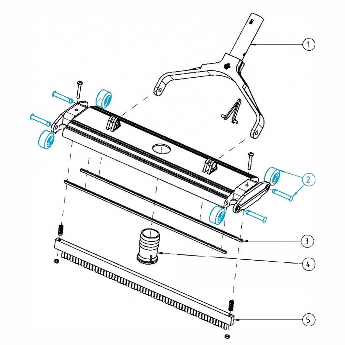 Radset für Bodensauger schwere Ausführung weiss incl. Bolzen Radset für Bodensauger schwere Ausführung weiss incl. Bolzen