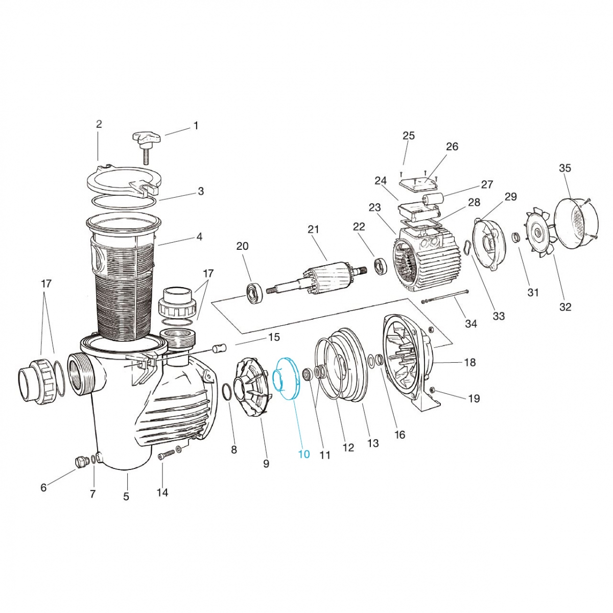 Pumpenlaufrad für M25 Pumpenlaufrad für M25