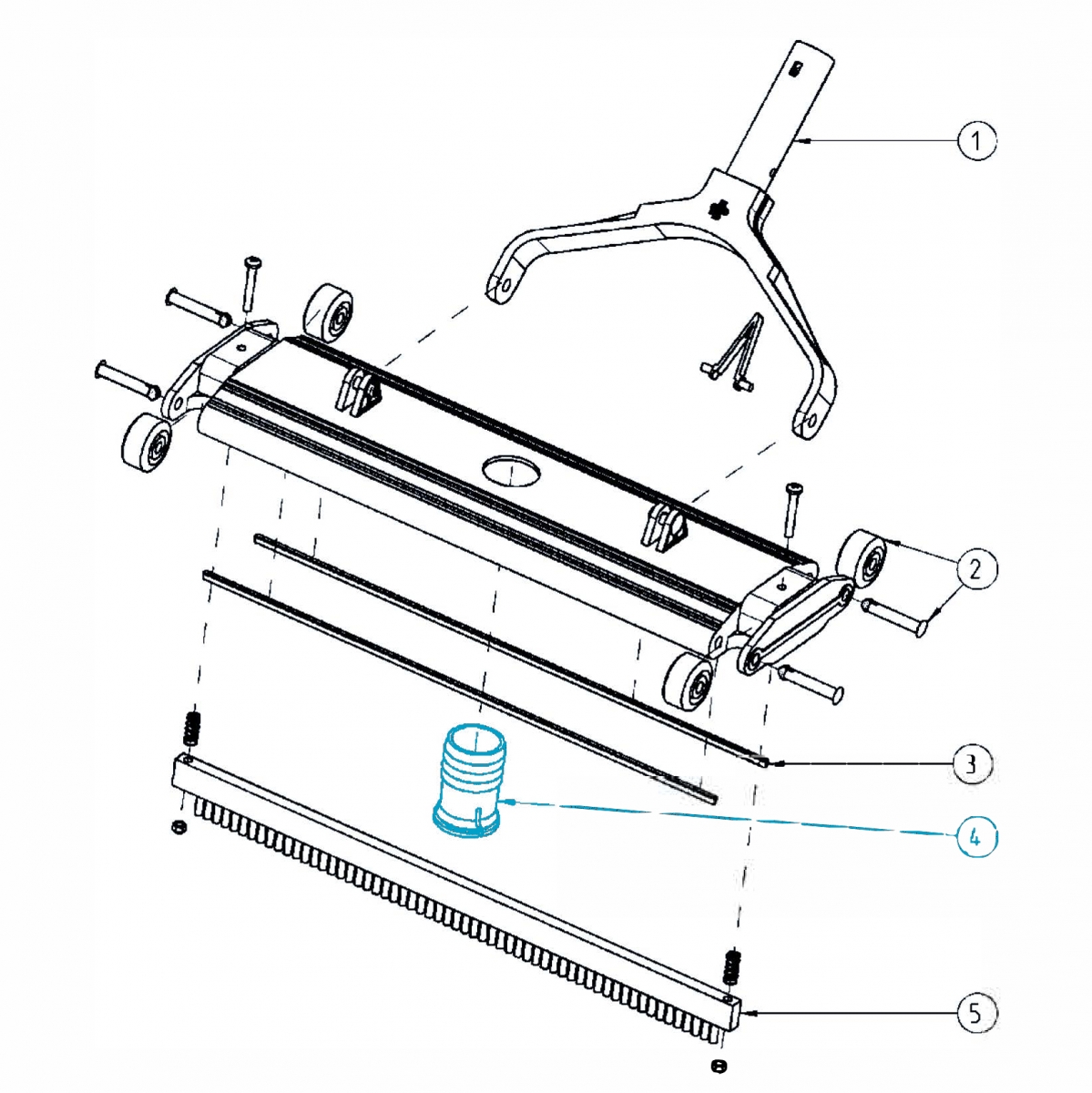 Schlauchanschluss für Bodensauger schwere Ausführung 1 1/2" blau Ersatzteil für 75587 & 75588 Schlauchanschluss für Bodensauger schwere Ausführung 1 1/2" blau Ersatzteil für 75587 & 75588