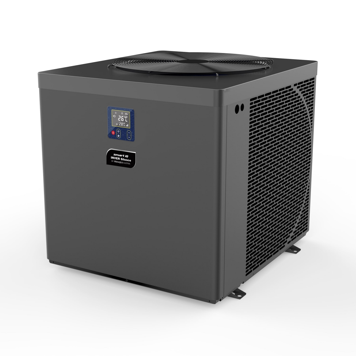 Smart Full Inverter Wärmepumpe iQ Inver Silence, Vertikal, 21,0 kW, 230 V, 1P, R32, vertikale Ausblasung, Titanwärmetauscher, Modbus-fähig, App-Steuerung, für Salzelektrolyse geeignet, extrem leise Smart Full Inverter Wärmepumpe iQ Inver Silence, Vertikal, 21,0 kW, 230 V, 1P, R32, vertikale Ausblasung, Titanwärmetauscher, Modbus-fähig, App-Steuerung, für Salzelektrolyse geeignet, extrem leise