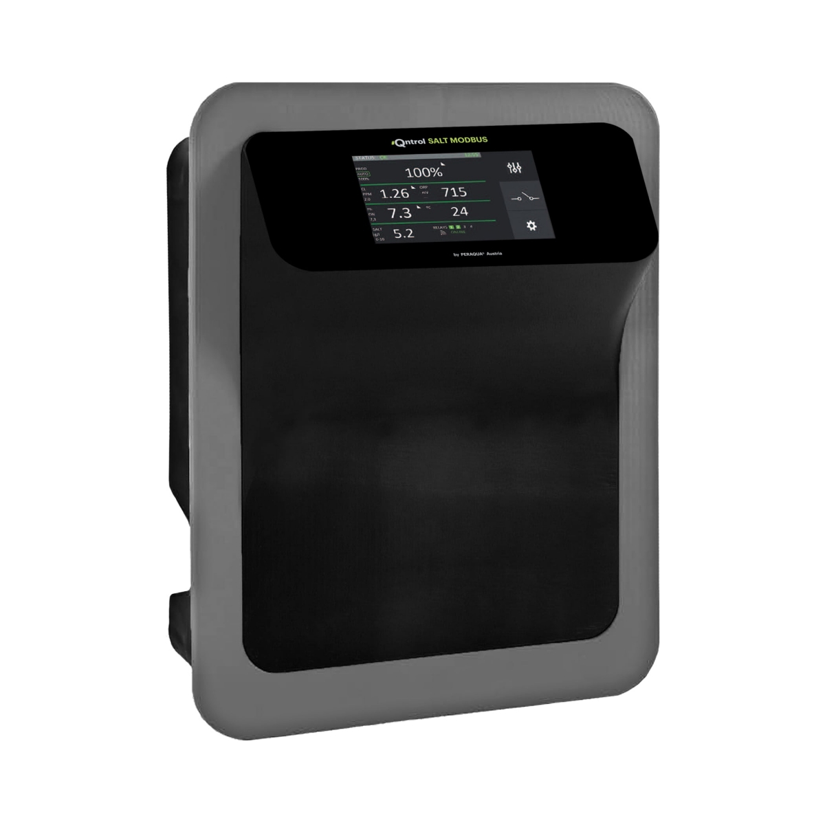 iQntrol Salzelektrolyseanlage SALT-MODBUS 25g Cl/h selbstreinigende Zelle für private Pools bis 100m3 iQntrol Salzelektrolyseanlage SALT-MODBUS 25g Cl/h selbstreinigende Zelle für private Pools bis 100m3