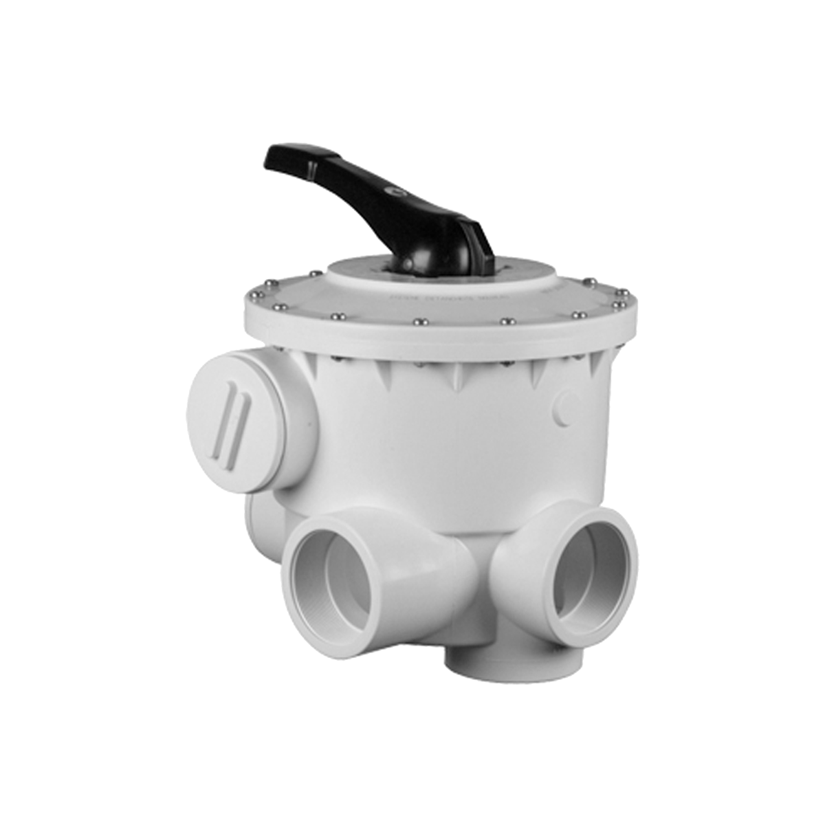Rückspülventil V6 ND SM30 AO 3" ABS weiss Gewindeanschluss R 3" BSP PN3,5 EPDM, Praher-Beschriftung 2 Verschlußstopfen Rückspülventil V6 ND SM30 AO 3" ABS weiss Gewindeanschluss R 3" BSP PN3,5 EPDM, Praher-Beschriftung 2 Verschlußstopfen