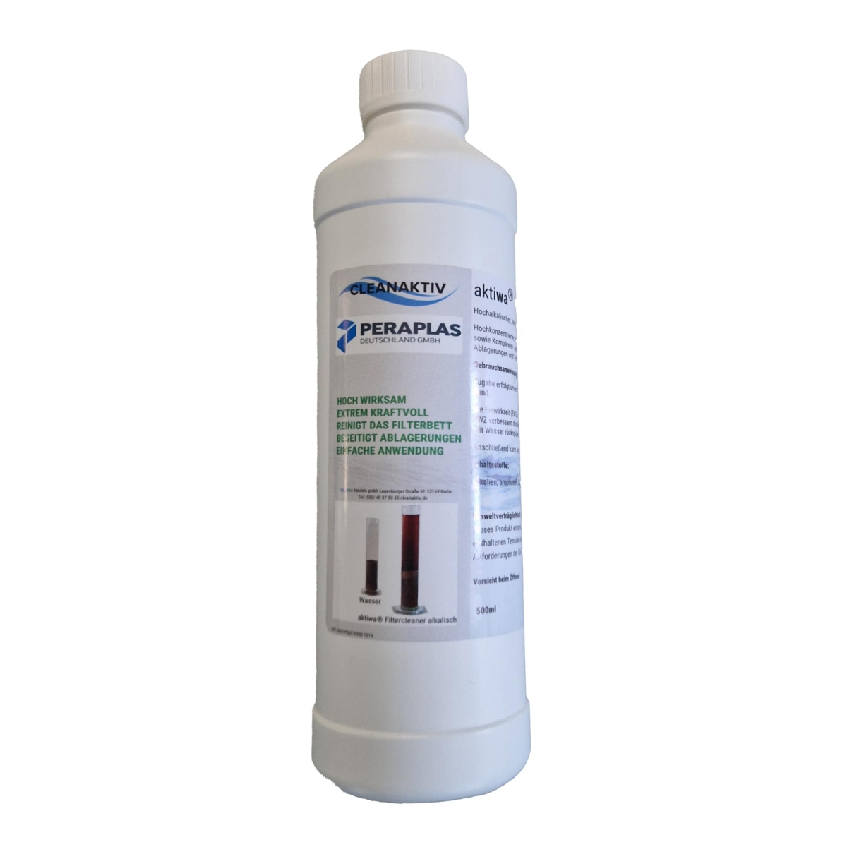 aktiwa Filtercleaner, hochalkalischer, tensidhaltiger Filterreiniger aktiwa Filtercleaner, hochalkalischer, tensidhaltiger Filterreiniger