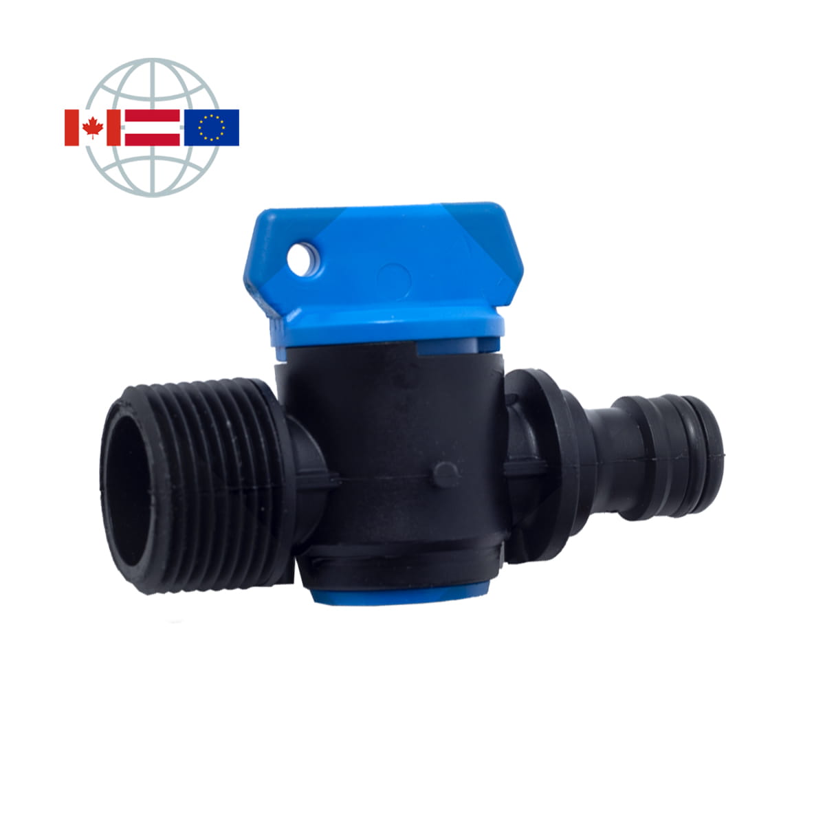 Praher Plastics Canada Ablassventil für Rückschlagventil, Schlauchanschluss, Außengewinde 3/4", EPDM O-Ringe Praher Plastics Canada Ablassventil für Rückschlagventil, Schlauchanschluss, Außengewinde 3/4", EPDM O-Ringe