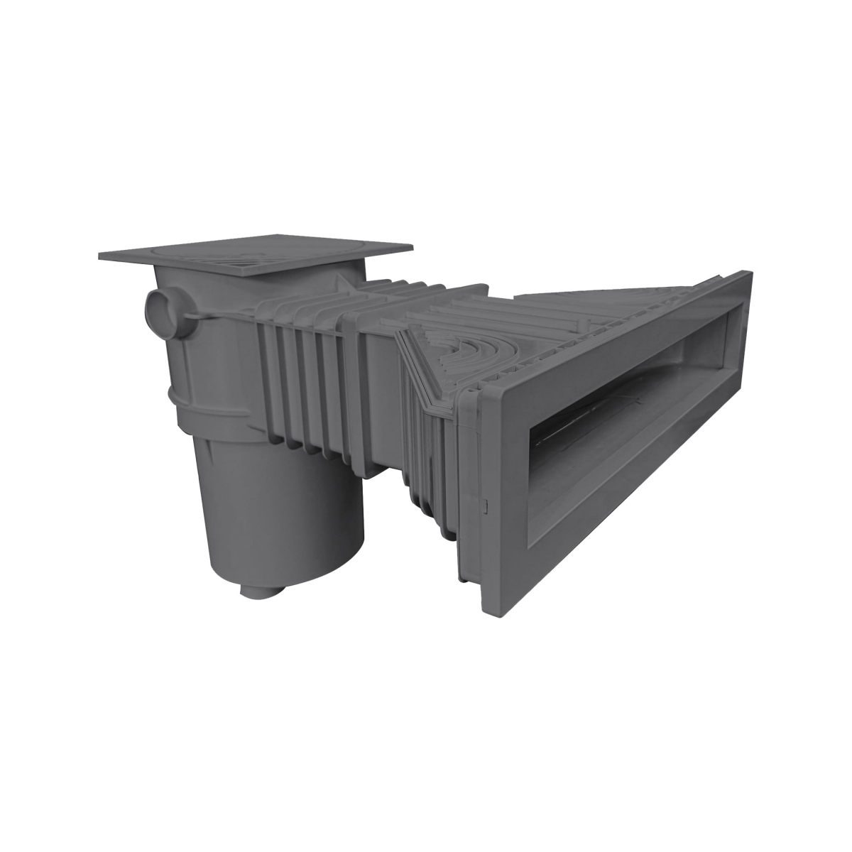 ​​Smart Hochwasserstandskimmer High500, ABS, anthrazit, mit Messingbuchsen ​​Smart Hochwasserstandskimmer High500, ABS, anthrazit, mit Messingbuchsen