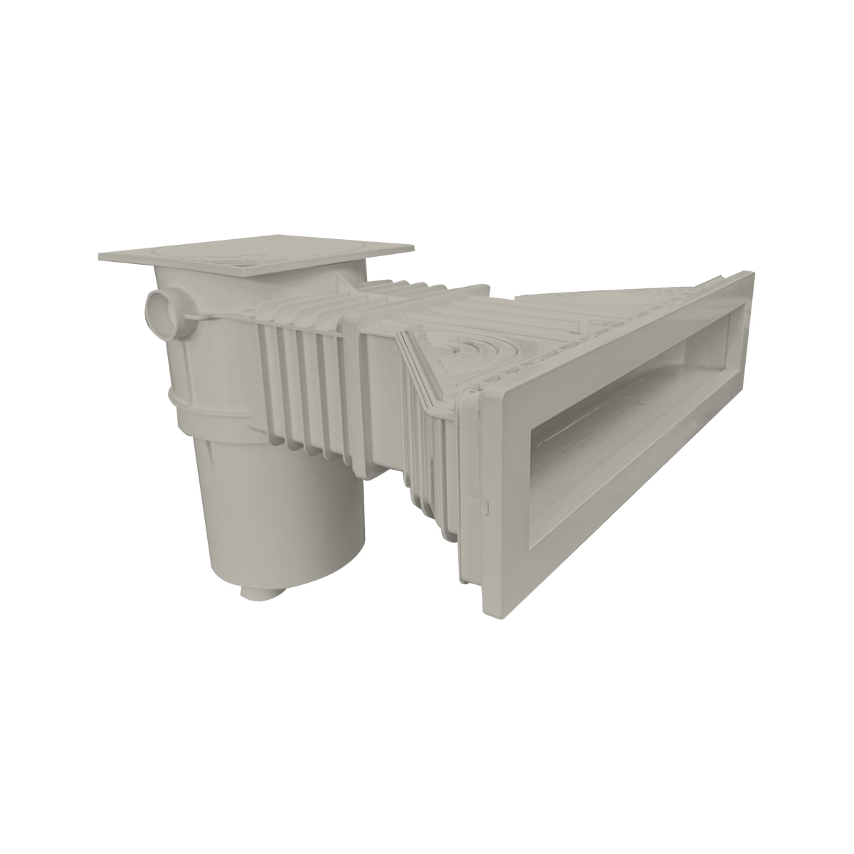 ​​Smart Hochwasserstandskimmer High500, ABS, sand, mit Messingbuchsen ​​Smart Hochwasserstandskimmer High500, ABS, sand, mit Messingbuchsen