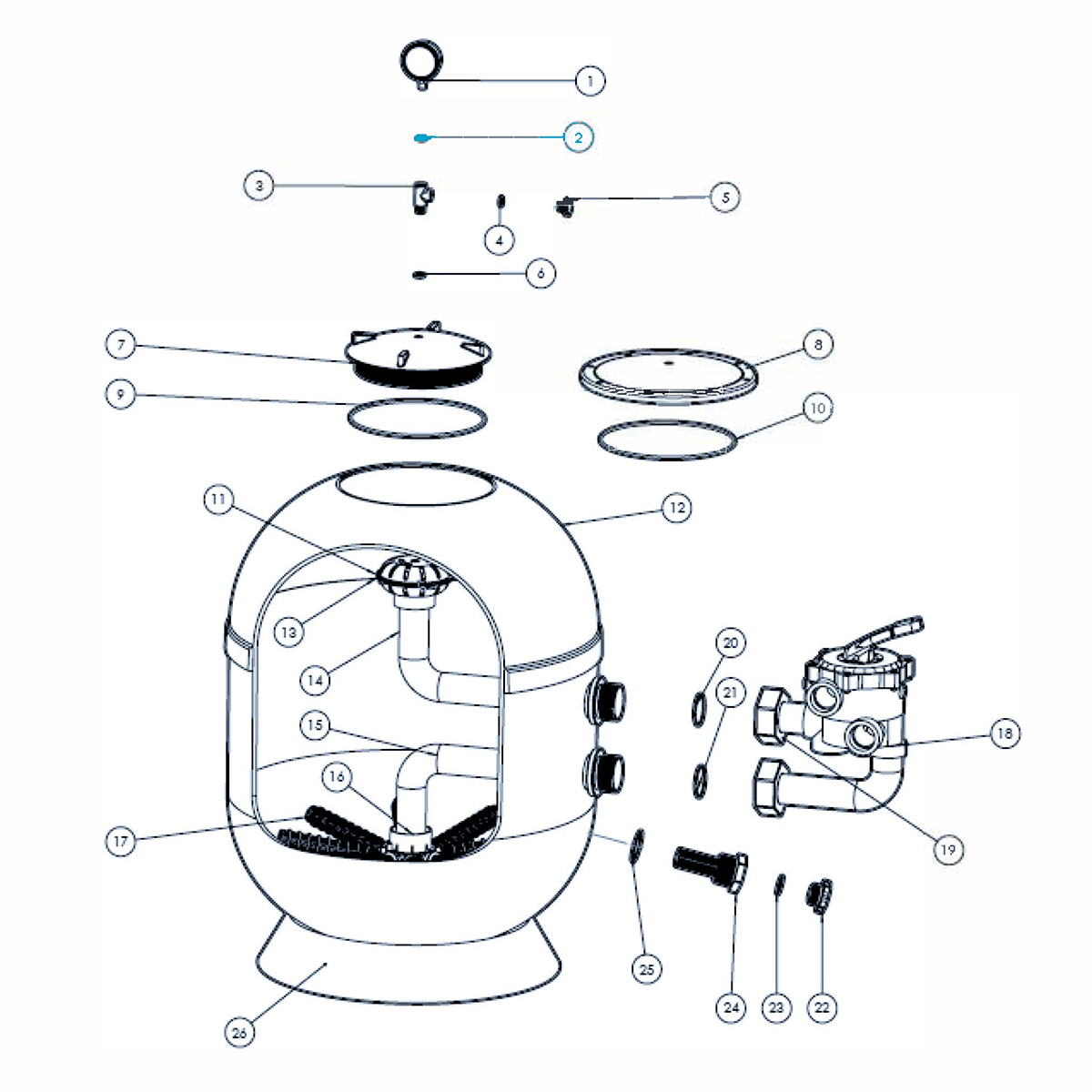 Flachdichtung für Manometer T-Stück für VIENNA II Filter
 Flachdichtung für Manometer T-Stück für VIENNA II Filter
