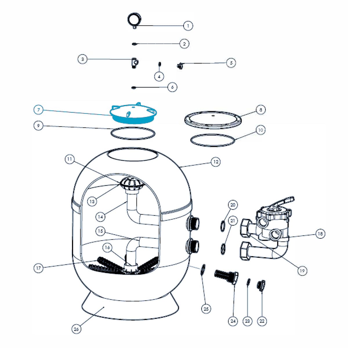Schraubdeckel transparent für VIENNA II Filter
 Schraubdeckel transparent für VIENNA II Filter
