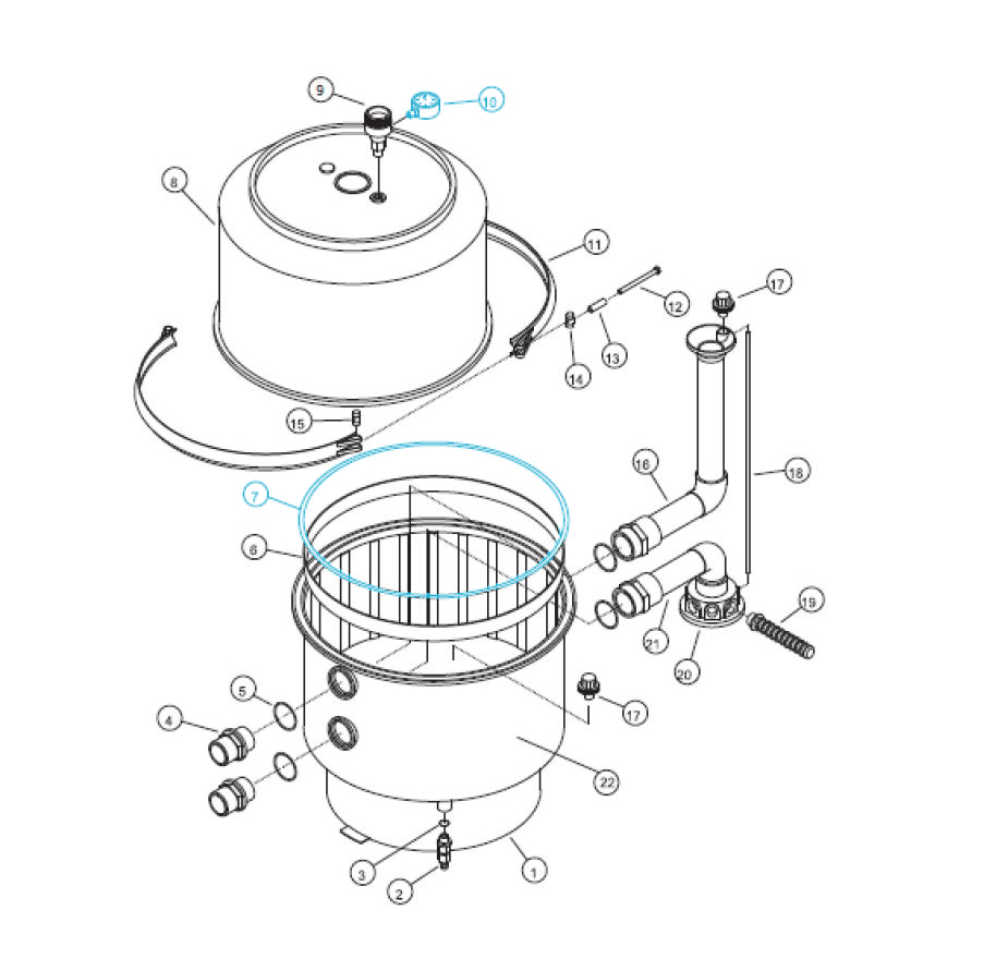 O-Ring für Filter GRAZ d600 O-Ring für Filter GRAZ d600