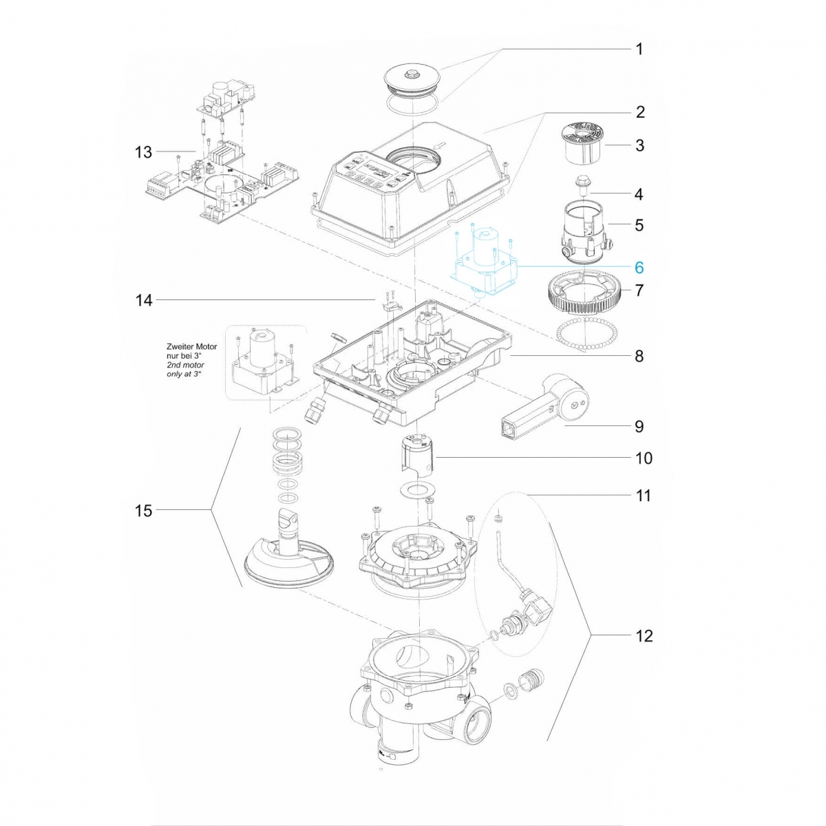 Ersatzteilset für Aquastar Control - Getriebemotor 6V DC Ersatzteilset für Aquastar Control - Getriebemotor 6V DC