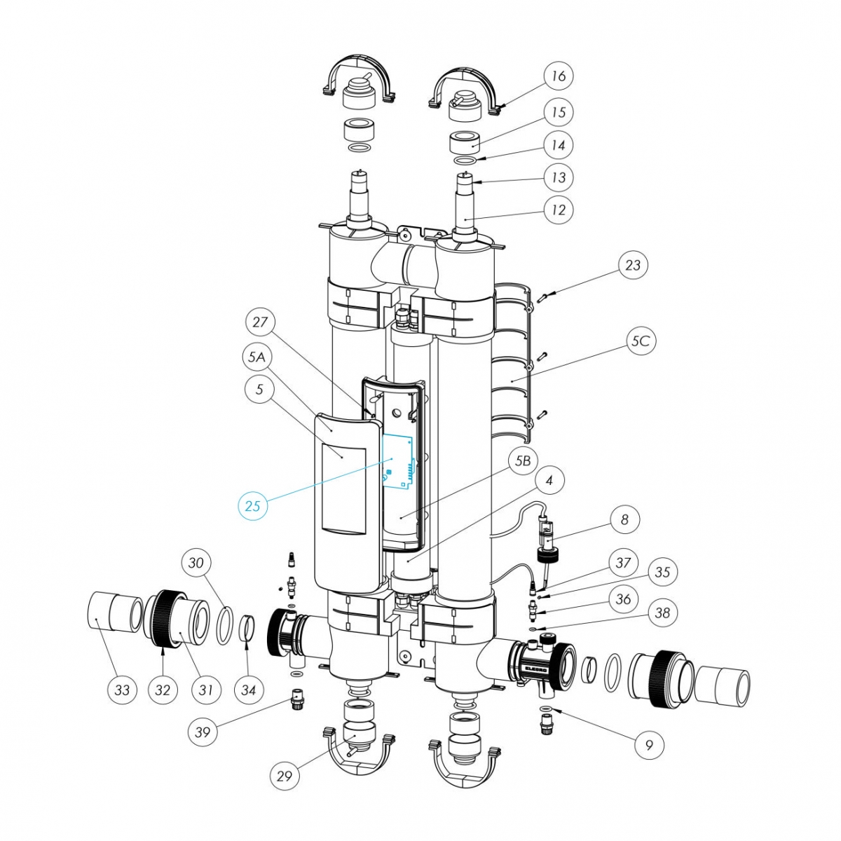 Ersatz Wartungsanzeigeplatine für Quantum UV Wasseraufbereitung 7740104+740105 Ersatz Wartungsanzeigeplatine für Quantum UV Wasseraufbereitung 7740104+740105