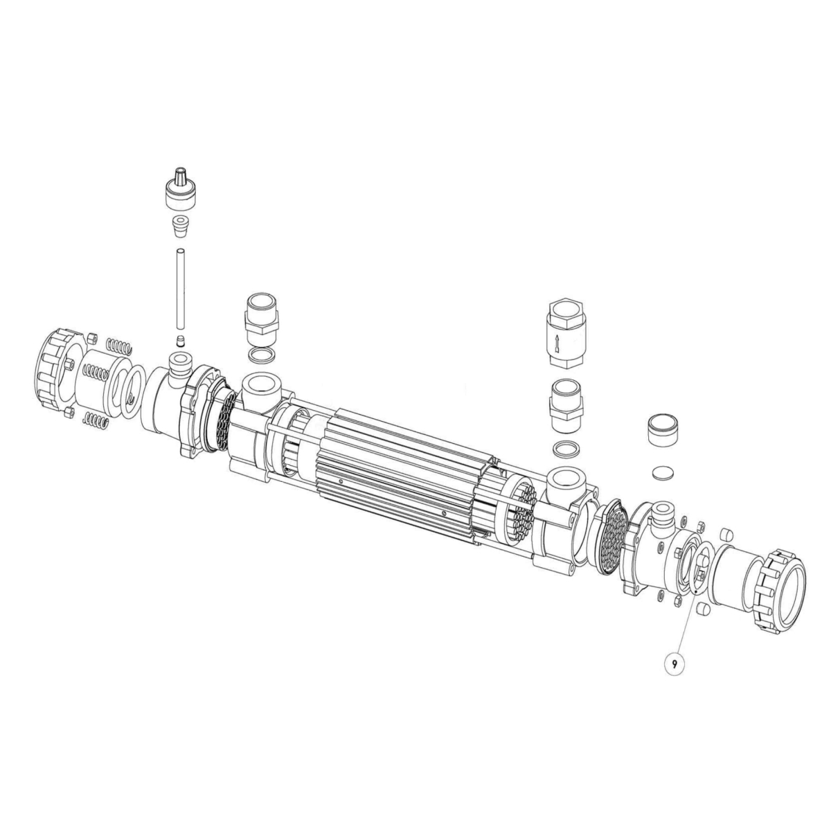 Dichtung für Titan Röhrenwärmetauscher Dichtung für Titan Röhrenwärmetauscher