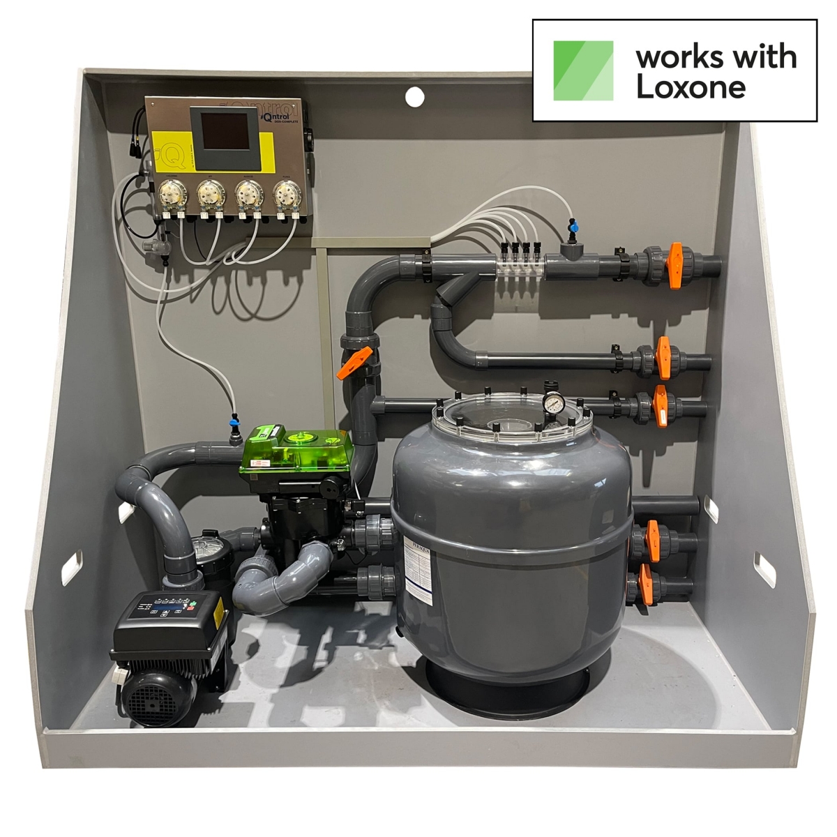 iQnnect Base Chlor-Complete, Pooltechnik-Komplettset mit Chlordesinfektion, für Skimmerbecken iQnnect Base Chlor-Complete, Pooltechnik-Komplettset mit Chlordesinfektion, für Skimmerbecken