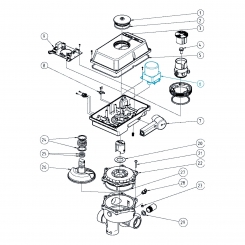 Ersatzteilset für Aquastar MP-6 pos - Getriebemotor 30µF 24VAC Ersatzteilset für Aquastar MP-6 pos - Getriebemotor 30µF 24VAC
