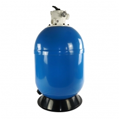 Polyester Filter Vienna 2, d620, inkl. original Praher 6-Wege Ventil 1 ½", Top Mount, RAL5015 blau Polyester Filter Vienna 2, d620, inkl. original Praher 6-Wege Ventil 1 ½", Top Mount, RAL5015 blau