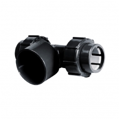 IBG® FlexFit® Übergangs T-Stück 90°, Klemm – Klebemuffe 