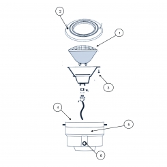 Schlauch mit Gewindeanschluss für Ocean® Scheinwerfer M5 deluxe LED weiß und RGB 7301400 + 7301401 Schlauch mit Gewindeanschluss für Ocean® Scheinwerfer M5 deluxe LED weiß und RGB 7301400 + 7301401