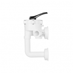 6-Wege Rückspülventil V6 Side Mount 2" ABS mit eingeklebter Verrohrung 