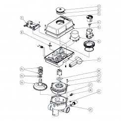 Ersatzteilset für Aquastar MP-6 pos Hauptplatine 1 1/2" + 2" 24VAC Ersatzteilset für Aquastar MP-6 pos Hauptplatine 1 1/2" + 2" 24VAC