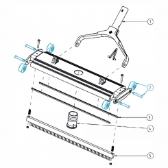 Radset für Bodensauger schwere Ausführung weiss incl. Bolzen Radset für Bodensauger schwere Ausführung weiss incl. Bolzen