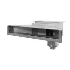 Ocean® Hochwasserstandskimmer Edelstahl V4A High700 PRO gebürstet 