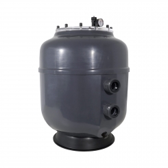 Polyester Filter Bregenz 3 Pro, d500, 1 1/2" Anschluss, Side Mount, transparenter Flanschdeckel, RAL7024 graphitgrau Polyester Filter Bregenz 3 Pro, d500, 1 1/2" Anschluss, Side Mount, transparenter Flanschdeckel, RAL7024 graphitgrau