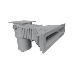 ​​Smart Hochwasserstandskimmer High500, ABS, grau, mit Messingbuchsen ​​Smart Hochwasserstandskimmer High500, ABS, grau, mit Messingbuchsen