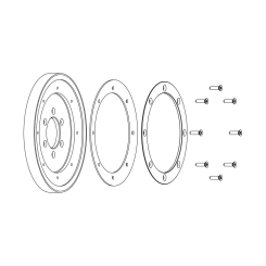 VISION Installationskits für ultraflache Blenden für Folienbecken 