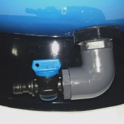 Entleerung inklusive Ablasshahn mit Schlauchanschluss für Polyester Filter Vienna 2 Entleerung inklusive Ablasshahn mit Schlauchanschluss für Polyester Filter Vienna 2