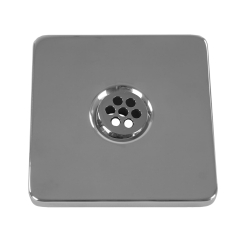 Blende für Ocean® Einlaufdüse PRO DIN V4A AISI 316, 1 1/2" AG mit 7 Bohrungen à 5 mm "Square", gebürstet Blende für Ocean® Einlaufdüse PRO DIN V4A AISI 316, 1 1/2" AG mit 7 Bohrungen à 5 mm "Square", gebürstet