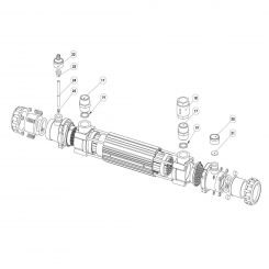 Anschlussset für Titan Röhrenwärmetauscher Anschlussset für Titan Röhrenwärmetauscher