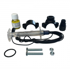 Redox (ORP) Sensor inkl. Sensorhalter ½" Außengewinde, inkl. 650 mV Lösung, mit Anbohrschelle Redox (ORP) Sensor inkl. Sensorhalter ½" Außengewinde, inkl. 650 mV Lösung, mit Anbohrschelle